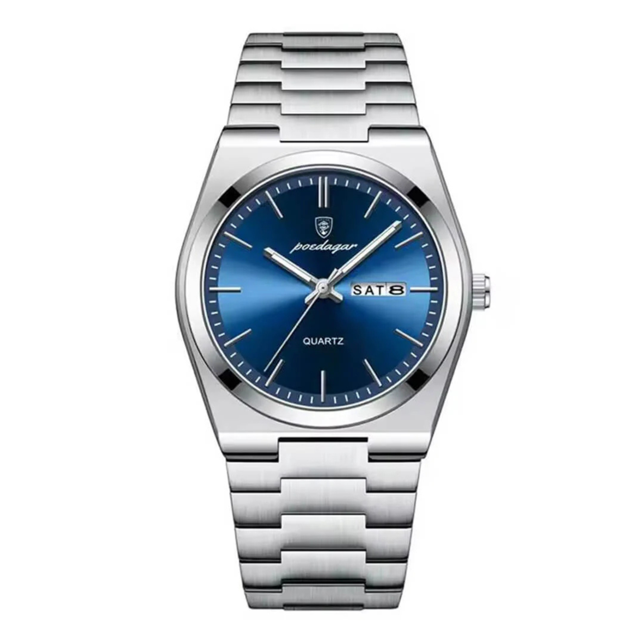 Relojes Poedagar POE-11 Hombre Acero Plateado